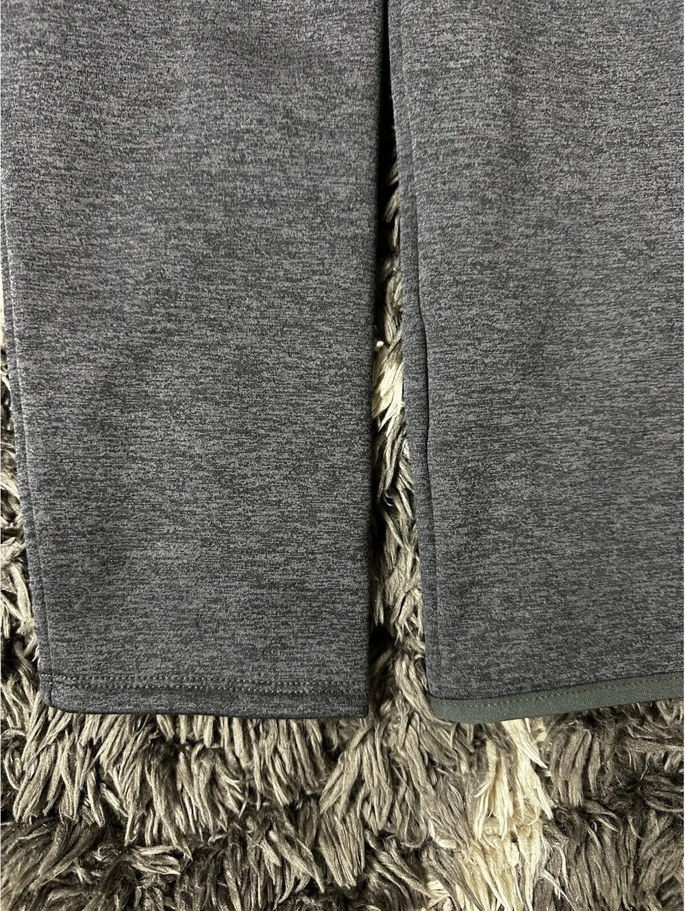 The North Face 1/4 Zip Fleece Pullover Jacket Grey Mens L KB Transportation